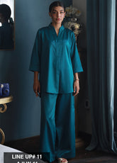 Asim Jofa Lounge Wear Satin Silk 2 Piece Stitched Suit AJ24LW AJLW-11